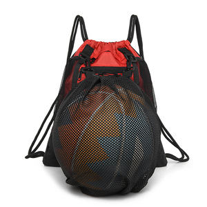 Durable Drawstring Basketball Backpack for Boys <b>Waterproof</b> Gym Bag Sack <b>Pack</b> Sports Sack with Detachable Ball Mesh Bag - Product Image 4