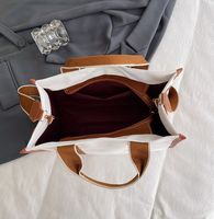 Nouveau sac à main rayé tendance pour femme 2026, en toile, avec logo personnalisé imprimé