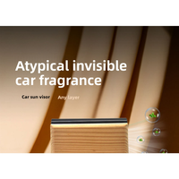 Clip diffuseur de parfum pour voiture en bois massif, accessoires d'aromathérapie en bois naturel, diffuseur de parfum caché, ornements.