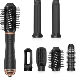 5 in 1 Haar glätter Volumizer One Step Heißluft bürste Locken wickler Werkzeuge Luft Föhn Haars tyler