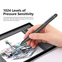 Stylet actif à 1024 niveaux de pression, stylet HP Tilt Pencil avec batterie pour Surface Pro
