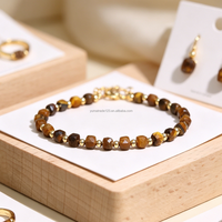 Bracelet délicat en perles rondes facettées en pierre naturelle, fait main, bijoux énergétiques de guérison en cristal pour femmes et hommes, cadeau, vente en gros