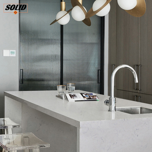 Bancadas de Cozinha em Superfície Sólida de Acrílico por Atacado, Bancadas em Cor de Mármore, Folhas de Superfície Sólida de Resina - Product Image 4