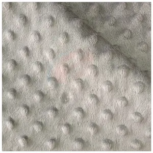 Cina produttore professionale in super soft Oeko Tex 100 Minky Cuddle Fossetta Dot tessuto per lenzuolo