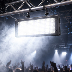 Mini projecteur stroboscopique LED 24W blanc SMD DMX512 activé par le son, compact, pour DJ mobile et soirées - Product Image 3
