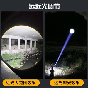 Multifunction <b>Led</b> Magnetic <b>Work</b> <b>Light</b> Rechargeable Strong Beam Flashlight Outdoor Use With Dimmer And Red <b>Light</b> - Product Image 3