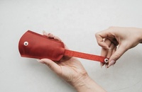 Porte-clés en cuir véritable personnalisé, mini sac à clés portable vintage, étui à clés à suspendre à la ceinture pour homme, porte-clés, pochette