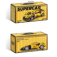 Fabricant 1/18 technique retirer les blocs de construction de voitures de course de sport modèle de voiture MOC bricolage ensemble de briques d'assemblage pour les enfants comme cadeaux