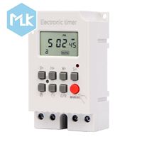 MLK Manhua MS316B 68 230VAC 25A 50/60Hz Interruptor Temporizador Programable Controlador de Tiempo para Timbre Escolar con 220V Máx. Voltaje
