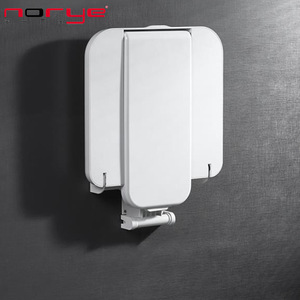 Nuoyi <b>Folding</b> Bathroom <b>Stool</b> 400x390x455mm Wall Mounted Non Slip Chair For Elderly <b>Shower</b> Toilet Room - Product Image 3