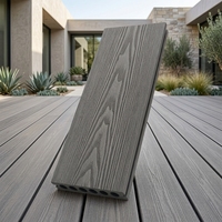 Plancher de terrasse en WPC multicouche Greenview pour extérieur - Système d'assemblage à double verrouillage antidérapant, imperméable, écologique, moderne, gaufrage 3D