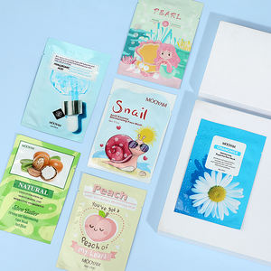 Masque facial en feuille de perle de pêche et <span class=keywords><strong>d</strong></span>'<span class=keywords><strong>escargot</strong></span>, soin du visage, hydratant, beurre de karité, camomille, acide hyaluronique - Product Image 5