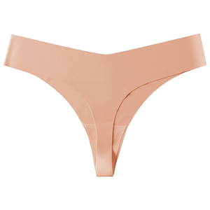 Tanga Rosa Frambuesa en Oferta - Tanga de Talle Grande para Mujer, Cintura Baja, Seda Helada, Sensación de Desnudez, Forma de V, Transpirable, Entrepierna de Algodón, En Stock - Product Image 6