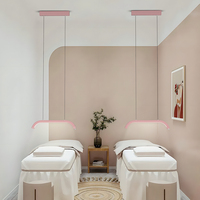 Lampe de beauté professionnelle à suspension, réglable en hauteur, rétractable, pour salon de manucure, extension de cils et tatouage