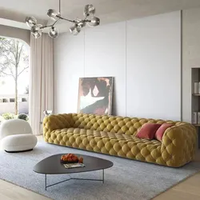 Ensemble de canapés en tissu velours au design moderne et simpliste de luxe pour la maison ou le mariage