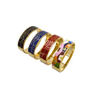 Bracelet en acier inoxydable émaillé personnalisé de haute qualité en gros 2024 - Product Image 2