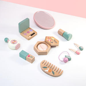 Set de Maquillaje y Peluquería de Simulación Transfronterizo, Diseño Floral de Madera, para Niñas, Color Rosa, Juego de Imitación de <span class=keywords><strong>Princesa</strong></span> - Product Image 4