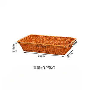 가정 조직에 이상적인 야채 디스플레이를위한 수제 보관 바구니 거실 식당 주방 간식 및 빵