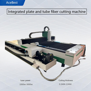 เครื่องตัดไฟเบอร์เลเซอร์แบบท่อ 3015 CNC ระบบระบายความร้อนด้วยน้ำ ระบบ Cypcut รองรับ DWG/<span class=keywords><strong>DXF</strong></span> Hiwin 4 แกน โลหะ 6000W - Product Image 1