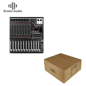 GAX-Q8 Professional Audio Video & Lighting Live Broadcast Mixer with 99DSP7 segment equalizer recording