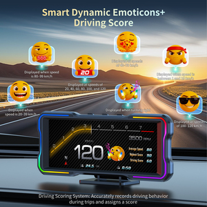 Nuevo 2026 P7 Pantalla LCD de 6.2 Pulgadas para Coche, Medidor OBD2 Inteligente <span class=keywords><strong>HUD</strong></span>, Velocímetro GPS, Alarma de Voltaje de Turbo, Emoji Interactivo - Product Image 4
