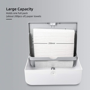 Instale Multifold/Trifold/c Fold Commercial interfold Dispensador de toallas de papel para baño (blanco-IT) E6007 - Product Image 4