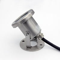 Projecteurs LED submersibles étanches pour piscine, cascade et fontaine, DMX512 RGBW IP68 12V en acier inoxydable, CRI 80