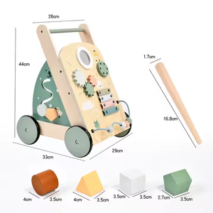 Juguete de Madera Multifuncional para Niños, Andador para Bebés, Desarrolla Habilidades Motoras, Estimula la Empuje y la Tracción - Product Image 6