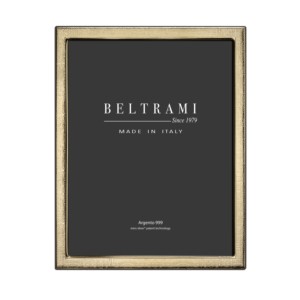 Beltrami Photo <b>Frame</b> <b>5x7</b> Gold Silver Plated Wood Back - Product Image 1