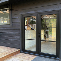 Pintu Masuk Kaca Aluminium Desain Efisien Termal Pintu Hemat Energi