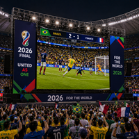 Pantalla LED Portátil para Exteriores DDW 4K HDR10+ IP65 Resistente al Agua para Eventos Deportivos, Transmisión en Vivo de Fútbol, Pantalla de Pared para Escenarios
