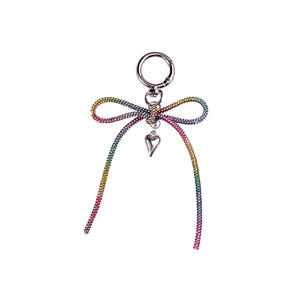 พวงกุญแจโบว์ประดับกระเป๋าประดับพลอยเทียมเป็นประกายเต็มรูปแบบสวยงามทันสมัยและสง่างามใหม่อุปกรณ์ตกแต่งกุญแจอเนกประสงค์ - Product Image 5