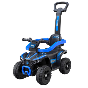 Vélo d'équilibre à quatre roues pour bébé de 1 à 4 ans avec poignée de poussée, lumières et musique – Vente en gros usine - Product Image 2