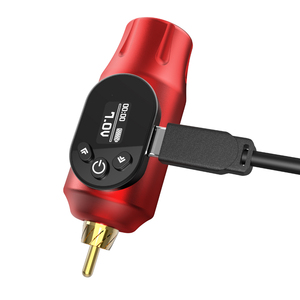 แหล่งจ่ายไฟไร้สายสำหรับเครื่องสัก 2000mAh ชาร์จซ้ำได้ แบตเตอรี่ขนาดเล็กแบบ RCA สำหรับเครื่องสัก อุปกรณ์สำหรับสตูดิโอ PMU - Product Image 2