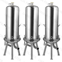 LIANDA 304 Boîtier de filtre à manches industriel en acier inoxydable Meilleur système de filtre à eau neuf
