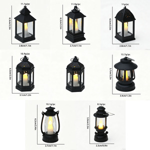 Lámpara de Aceite Colgante Retro, Decoración Iluminada para el Hogar, Linterna de Viento, Velas <span class=keywords><strong>LED</strong></span> Electrónicas sin Humo para Fiestas - Product Image 4
