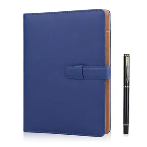 Manufacturer Custom A5 Budget Binder PU Leather Cash Bound Loose Leaf Planner Binder Notebook Planner
