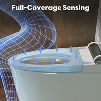 WC intelligent moderne avec bidet intégré, télécommande, à poser au sol, monobloc, pour salle de bain de luxe