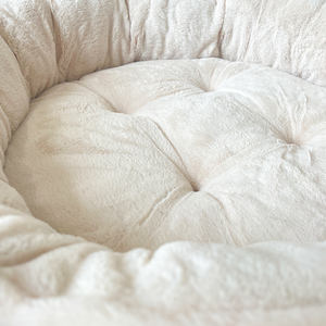 Großhandel Luxus Wärme Runde Hund Katze Haustier liefert Kunst pelz Super weich bequemes Haustier Bett - Product Image 4