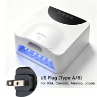 Nouvelle lampe de séchage pour ongles en gel UV LED rechargeable, base magnétique amovible, lumière pour ongles pour manucure, pédicure et nail art professionnels