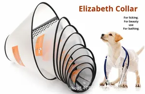 Fabrika özel Anti-Scratch Elizabeth yaka ayarlanabilir plastik Pet kedi kurtarma koni köpeğin postoperatif koruma için - Product Image 6