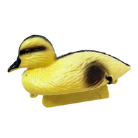 Canard jaune flottant réaliste en gros, leurre de jardin, appât de chasse, attractif pour oiseaux aquatiques en plastique PE durable, individuel