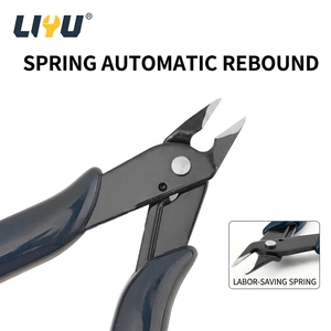 2 mini-pinces coupantes de précision, coupe-fils, poignée PVC, outil de réparation électronique OEM 65Mn pour kit de modélisme <span class=keywords><strong>Gundam</strong></span> - Product Image 6