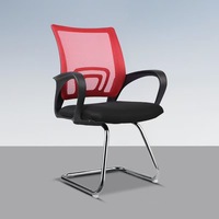 Chaise de bureau ergonomique en maille à dossier moyen réglable avec accoudoirs fixes – Vente en gros – Fabricant