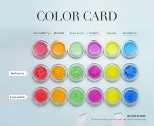 OEM-Makeup-Anbieter 6 Farben peeling Lippe-Schrubben erstellen Sie Ihre eigene Marke heiß begehrt Fruchtgeschmack Lippenbalsam