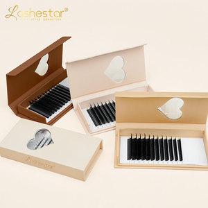 Bán Buôn Cashmere Eye Lash Mở Rộng Lash Khay Nguồn Cung Cấp Lụa Tối Mờ Màu Đen Chồn Khối Lượng Lông Mi Mở Rộng Nhãn Hiệu Riêng - Product Image 3