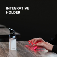 Nouvelle Banque d'alimentation multifonction R8 avec projection sans fil et mini clavier laser virtuel avec support