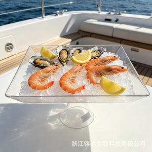 Plato de Frutas Rongda, Rectangular Grande, Transparente, Moderno, Sencillo, para Mesa de Centro, Plato para Aperitivos - Product Image 2
