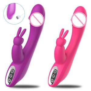 Distributeur de vibrateurs Rabbit, dildos point <span class=keywords><strong>G</strong></span>, stimulateurs clitoridiens, masseurs de masturbation, étanches, 7 vitesses, rechargeables par USB, pour achat en gros - Product Image 1