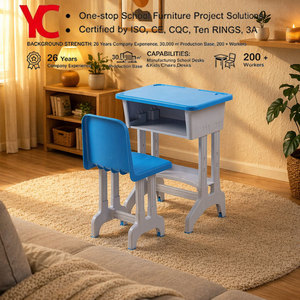 Chaise de bureau scolaire en plastique moulé écologique moderne, monobloc, avec bords arrondis pour une utilisation sécurisée des enfants en classe de maternelle - Product Image 1